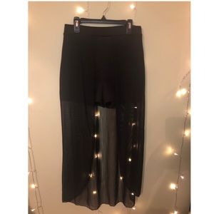Charlotte Russe black hi-low shorts
